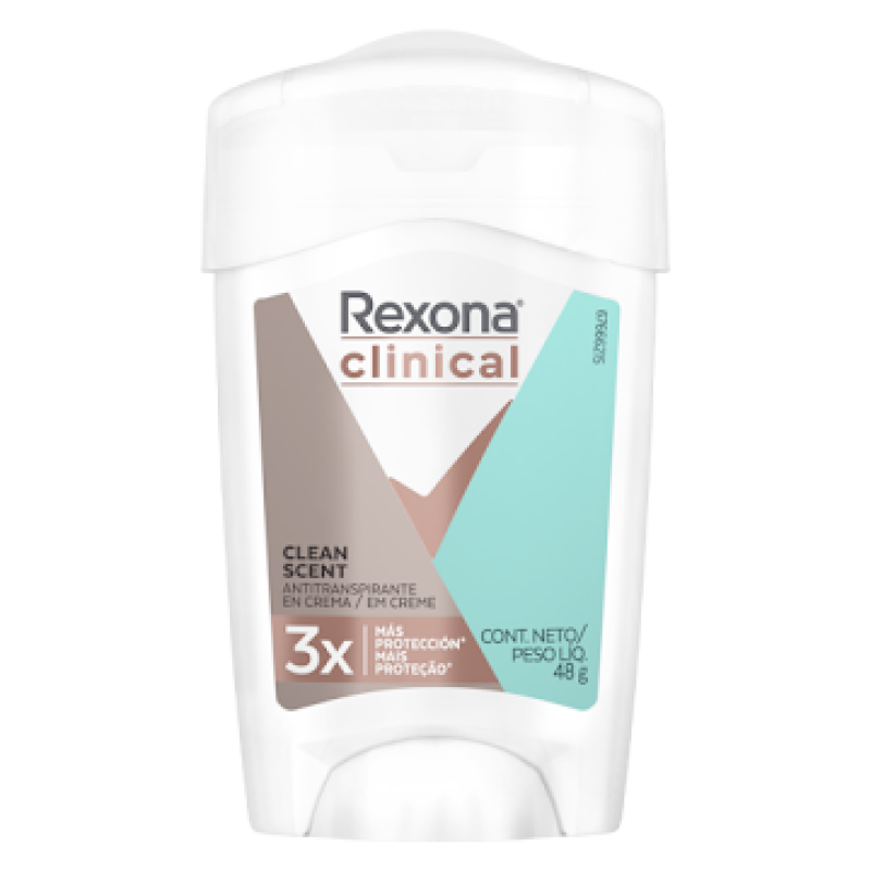 Desodorante Rexonax48g Crem Clinic Clean Fresh