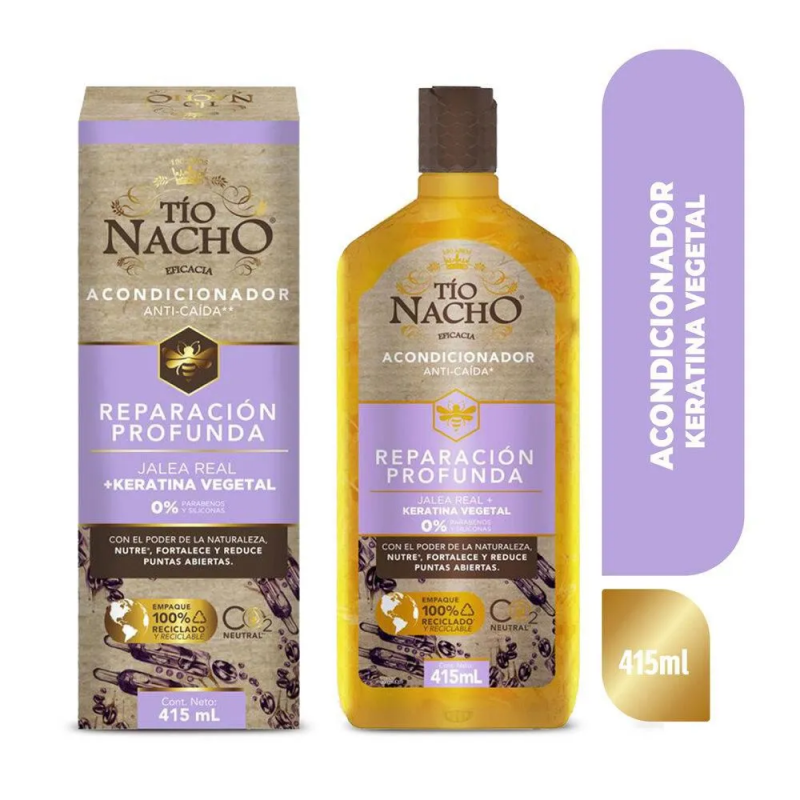 Acond Keratina Vegetal Tio Nachox415ml