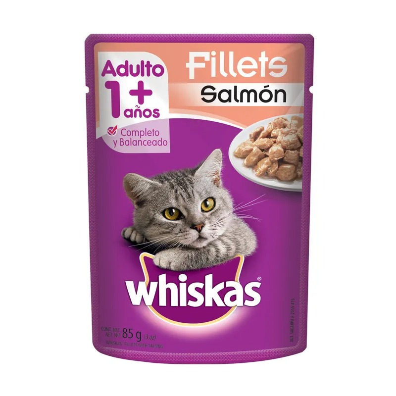 Concentrado Whiskas Pouch Salmon X85g