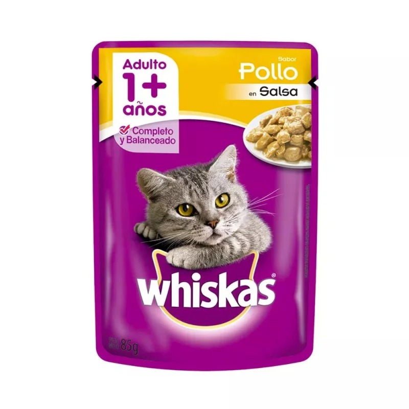 Concentrado Whiskas Pouch Pollo X85g