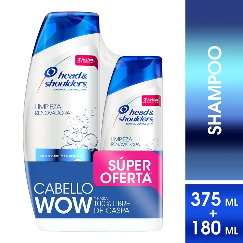 Shampoo H&sx375ml+shx180ml Limp Renovadora