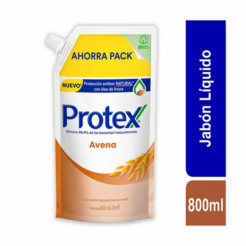 Jabon Protex 800ml Liq Avena