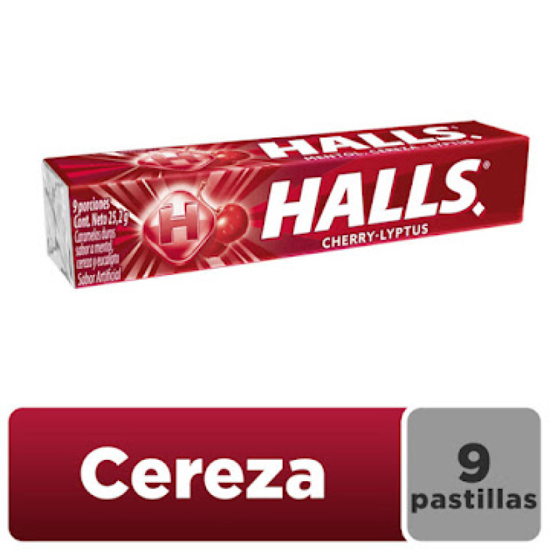Menta Halls Tuboxund Cherry-cerez Liptus