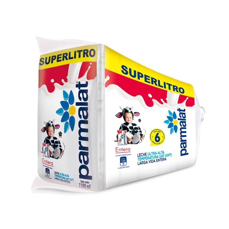 Leche Parmalat Entera C-vit D Bls X1100ml X 6 Und