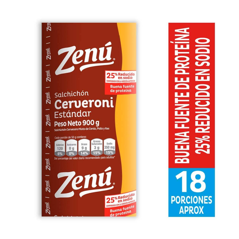 Salchichon Cerveronix900g Estandar Zenu