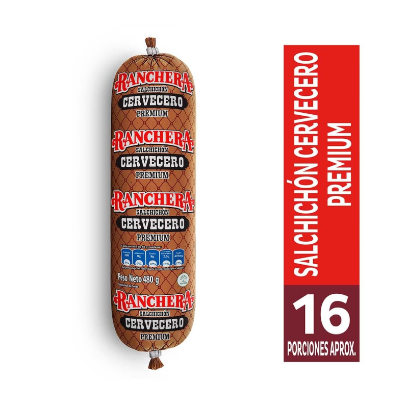 Salchichon Rancherax480g Cervecero