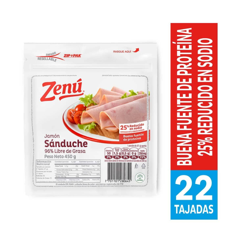 Jamon Zenux450g Cerdo