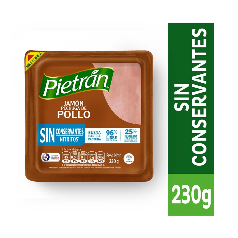 Jamon Pollo Pietranx230g
