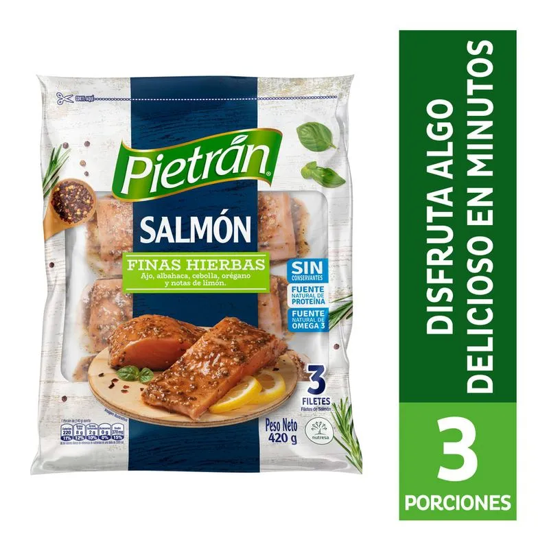 Salmon Pietran Fina Hierbax420gpescado