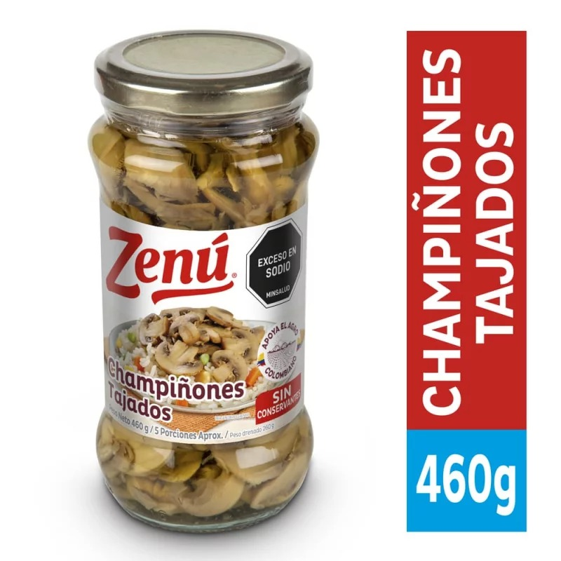 Champinones Zenux460g Tajado