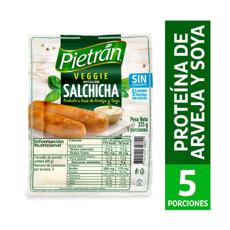 Salchicha Pietranx225g Veggie