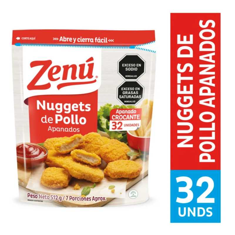 Nuggets Zenu Pollo Apanado X512g