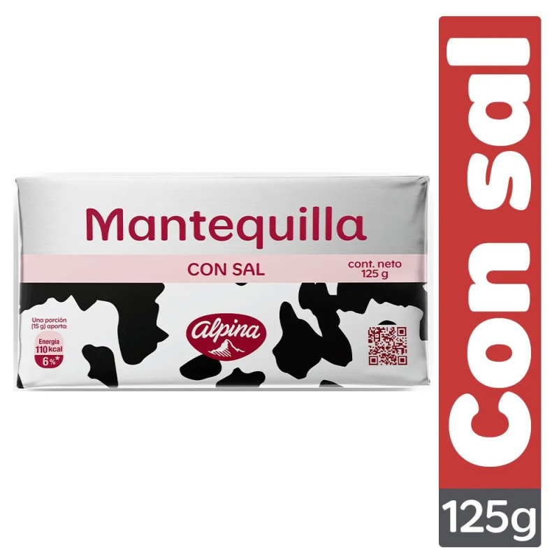 Manteq Alpina Bar Con Sal X125g