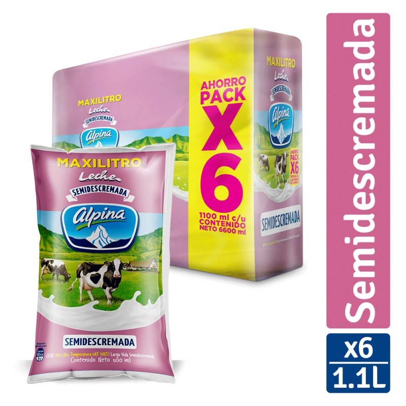 Leche Alpina S-descre X1.1l X 6 Und