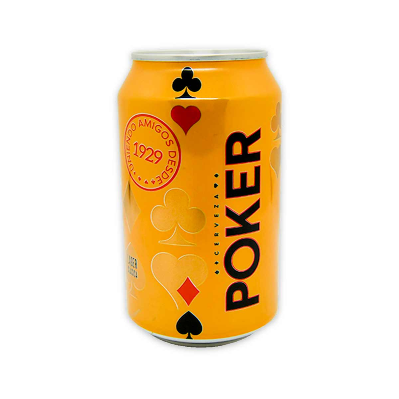 Cerveza Pokerx330cc Lata