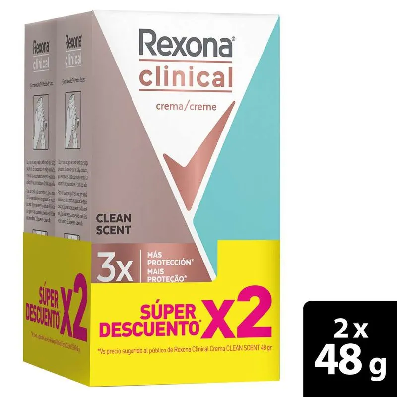 Desodorante Rexonax48g Deo Fw Clin Clean Scent