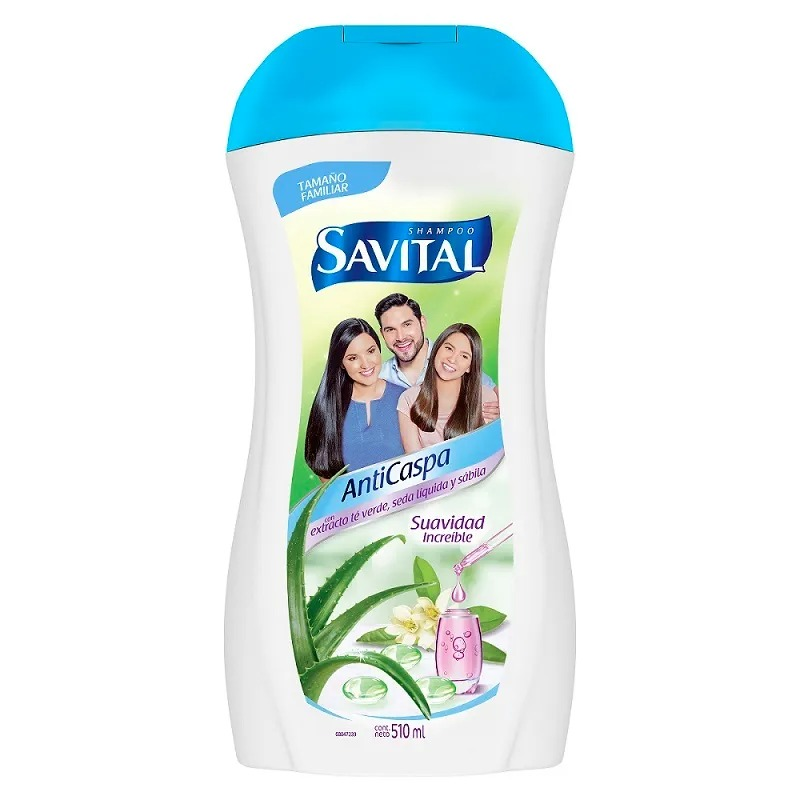 Shampoo Savitalx510ml Caspa Te Y Seda