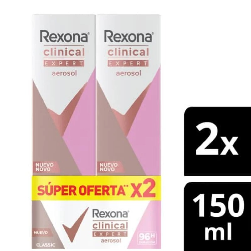 Desodorante Rexonax2undx91g Deo Aer Clin Class E