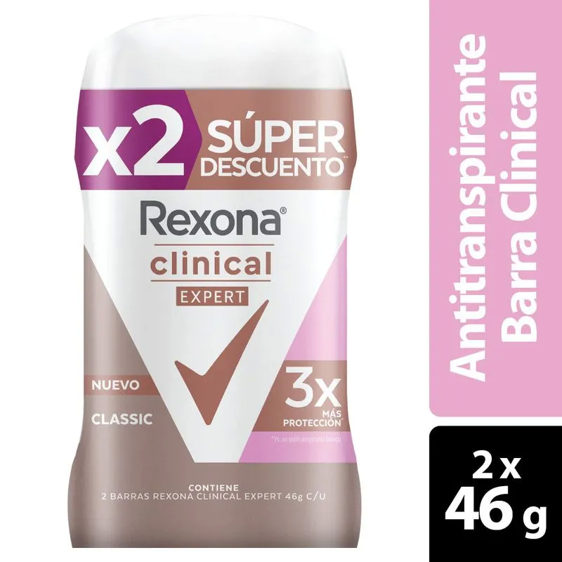 Desodorante Rexonax2undx46g Clin Deo Sti Exp Cla