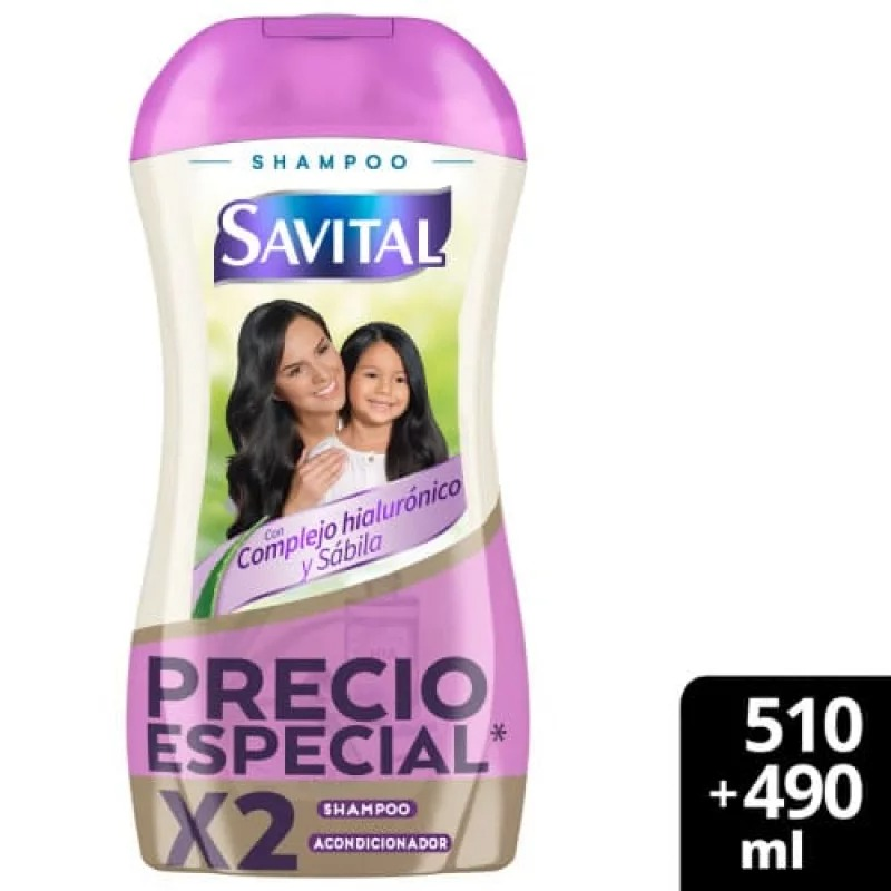 Shampoo Savitalx510ml Hialu+ac 490ml