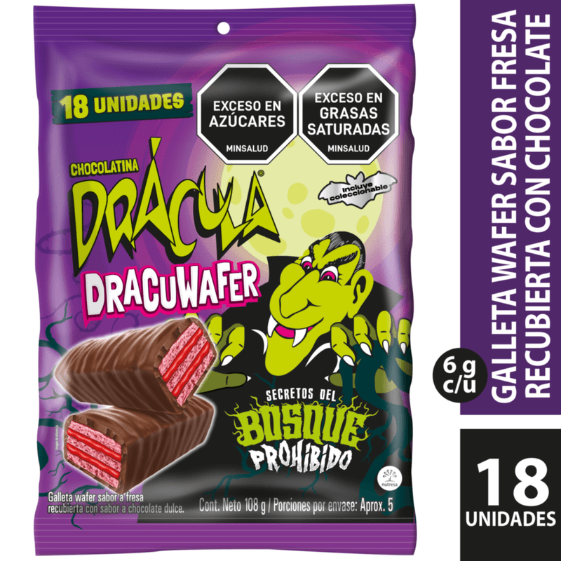 Chocotina Wafer Bol X 18und Draculax108g