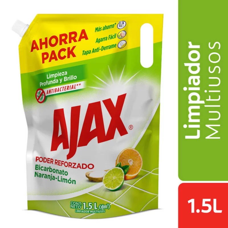 Limpiador Ajax 1,5l D-p Bicarb Nar-lim