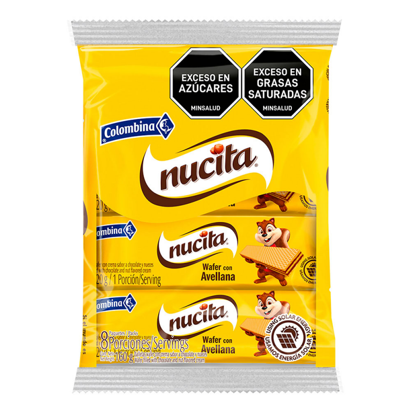 Galleta Wafer Nucitax8undx20g