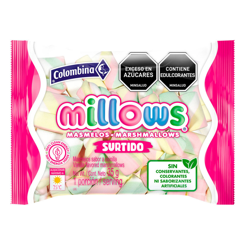 Masmelos Millows Surtidos 35 Gr