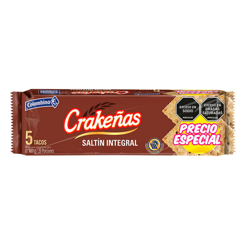 Galleta Crakenasx480g Integ C-avena