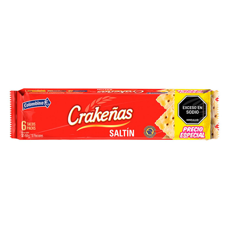 Galleta Crakenasx450gx6tac Saltin P.e.