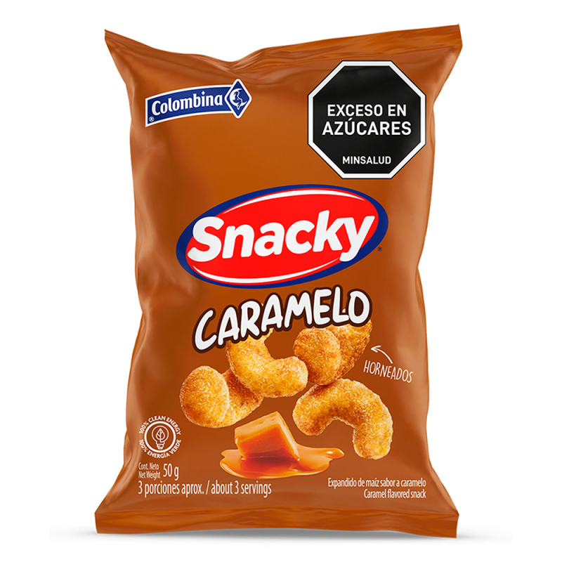 Pasabocas Snacky Caramelo X50g