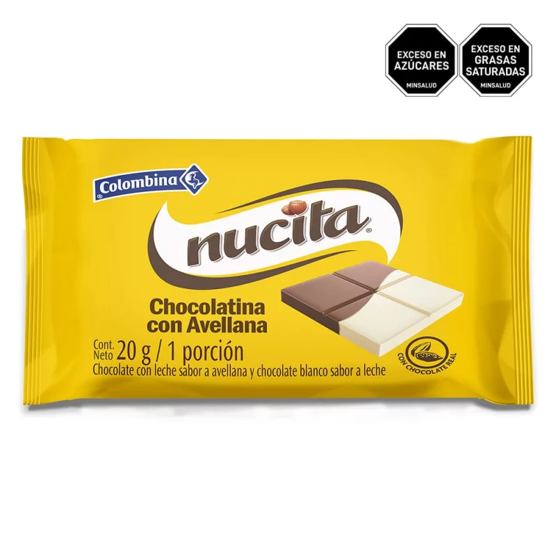 Chocolatina Nucita Undx20gr
