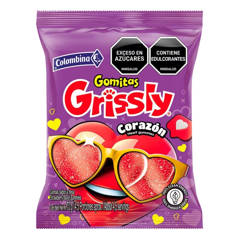 Gomas Grissly Corazon 70,2g