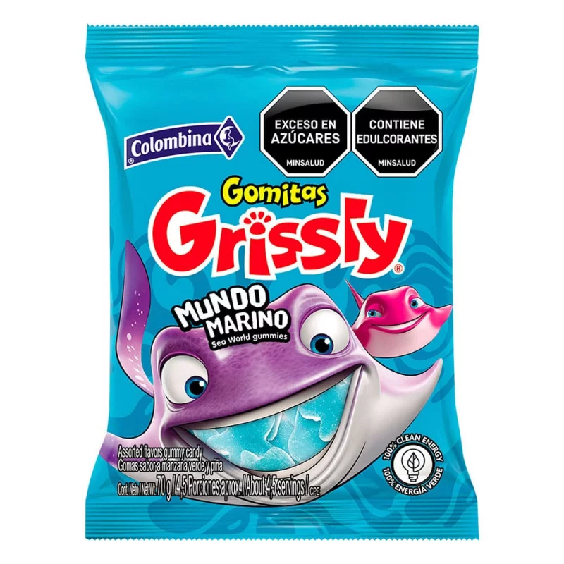 Gomas Grissly Mundo Marino 70g
