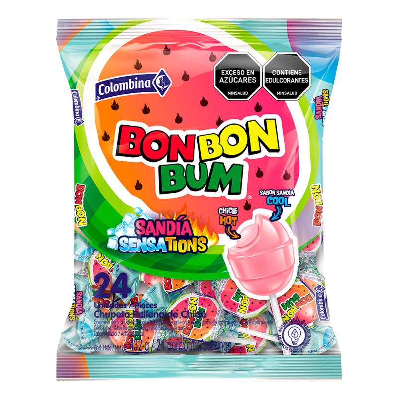 Chupeta Bon Bon Bum Sensations X 432g