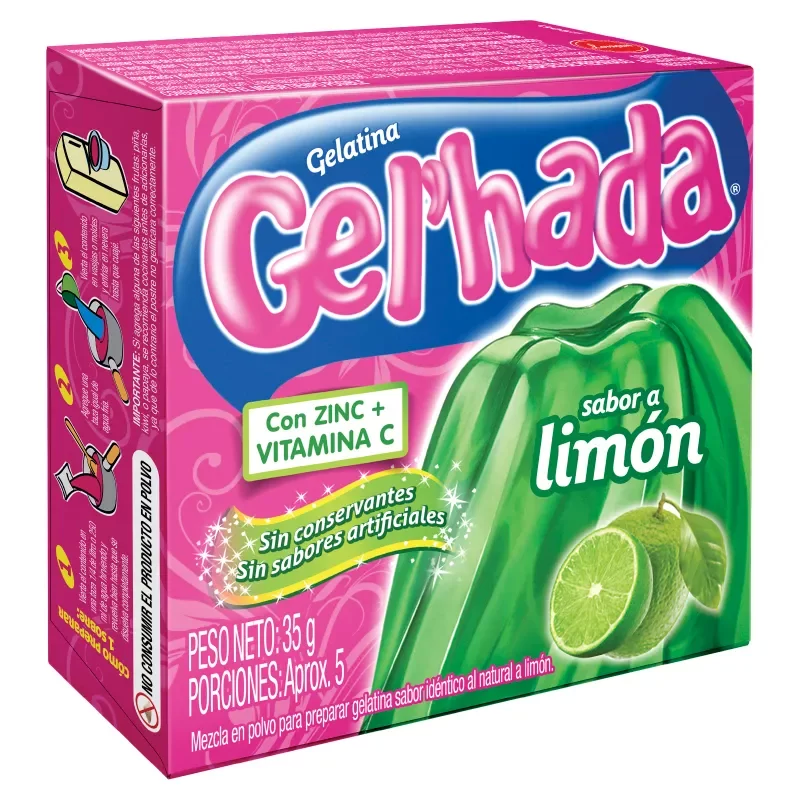 Gelatina Gelhadax35g Limon