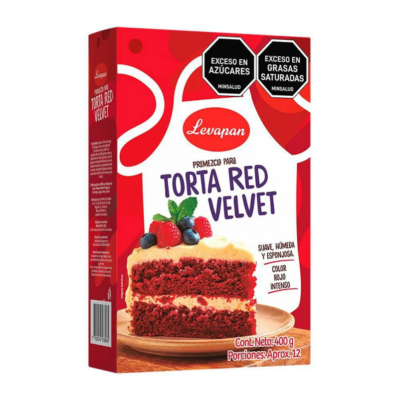 Premezcl Torta Red Velved Levapan X400g