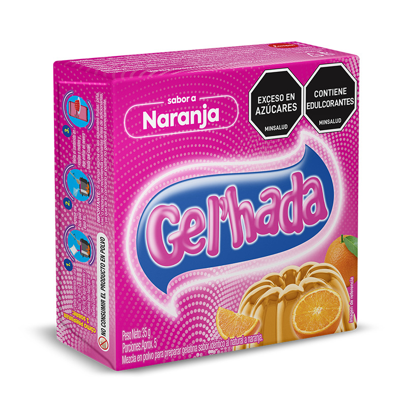 Gelatina Gelhadax35g Naranja
