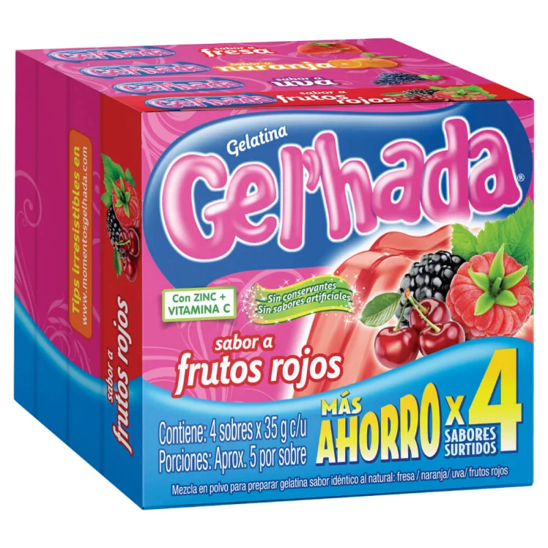 Gelatina Gelhadax40gx4und Prepak