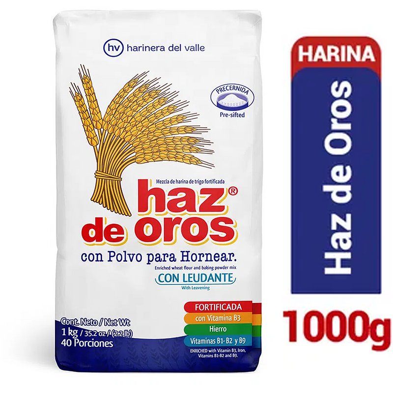 Harina De Trigo Haz De Oros C-polv X1000g