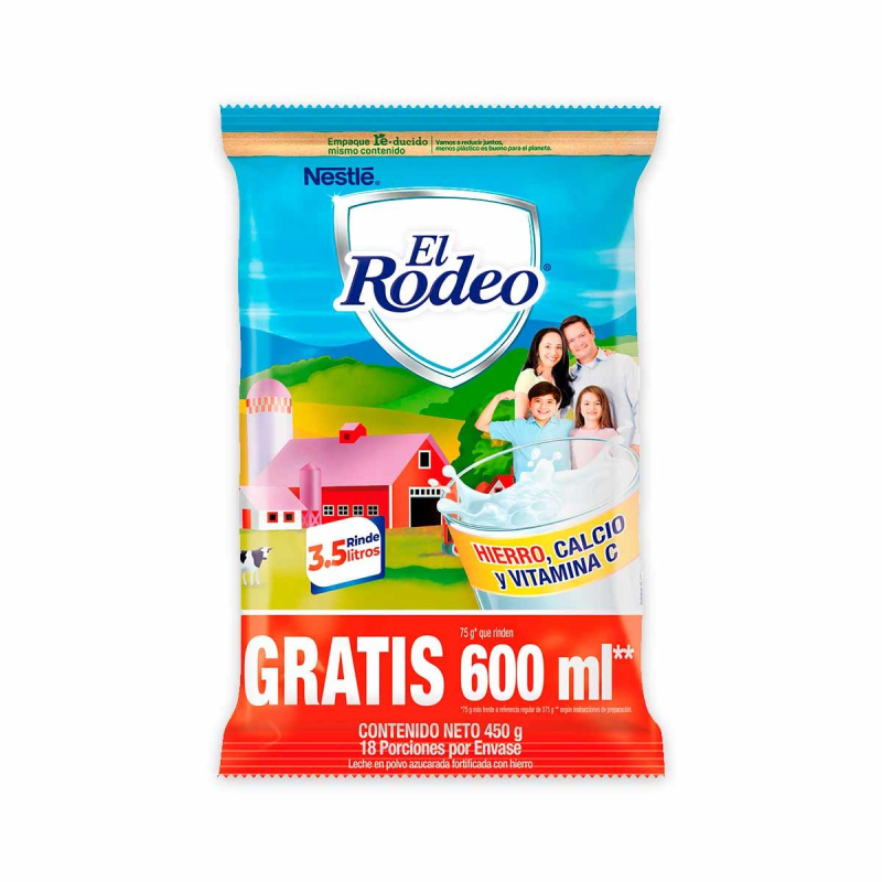 Leche El Rodeox375g Gts 75gr