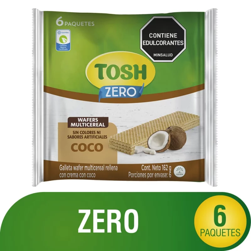 Galleta Toshx6und Wafer Multicereal Coco Bs