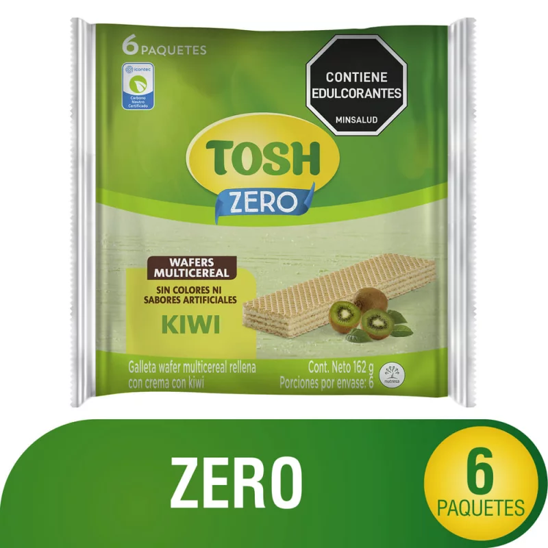 Galleta Toshx6und Wafer Multicereal Kiwi Bs