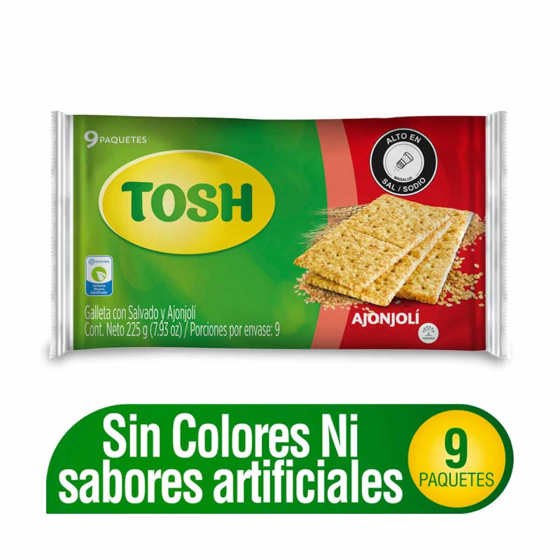 Galleta Toshx225g Ajonjoli