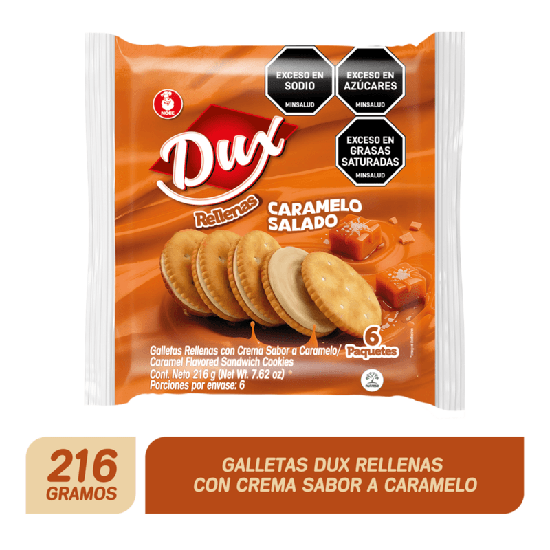 Galleta Rellena Caramelo Salado Duxx6x4u