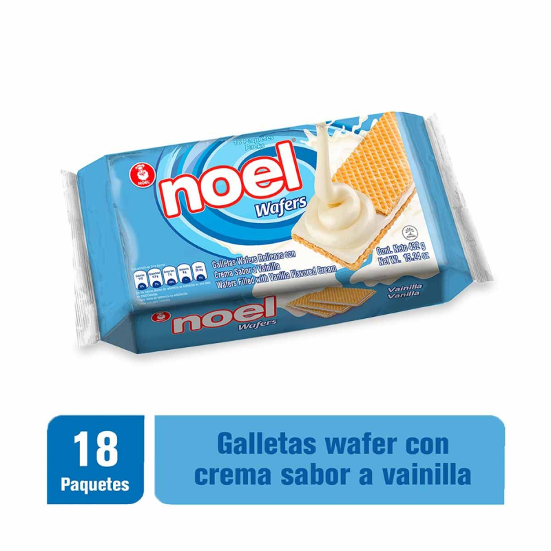 Galleta Wafers Noelx18und Vainilla