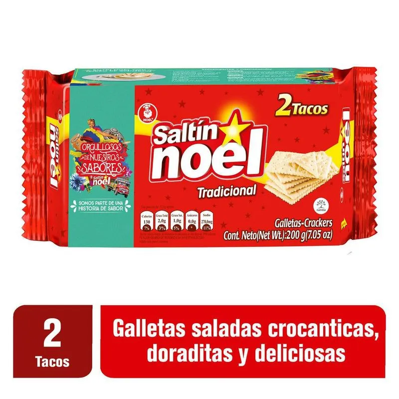 Galleta Saltin Noelx200gx2tac