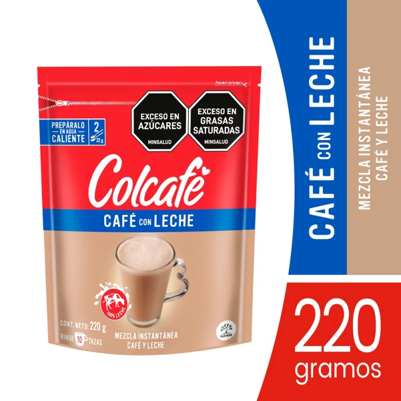 Cafe Colcafe Con Leche Doypack X220g