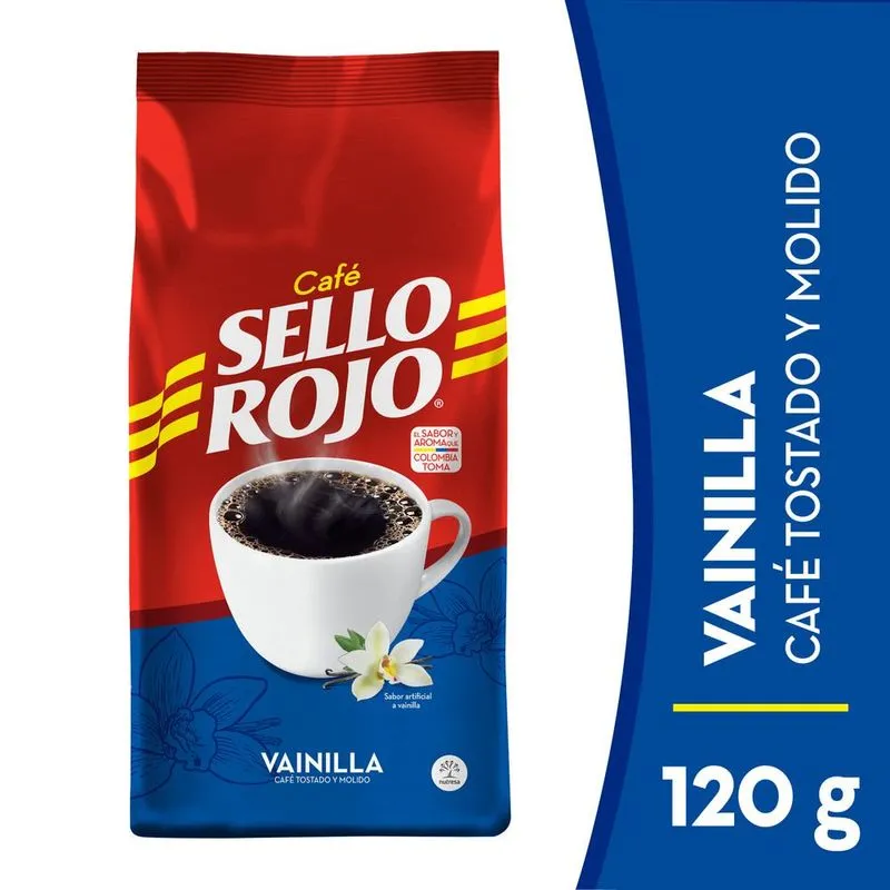 Cafe Vainilla Cojin Sello Rojox120g