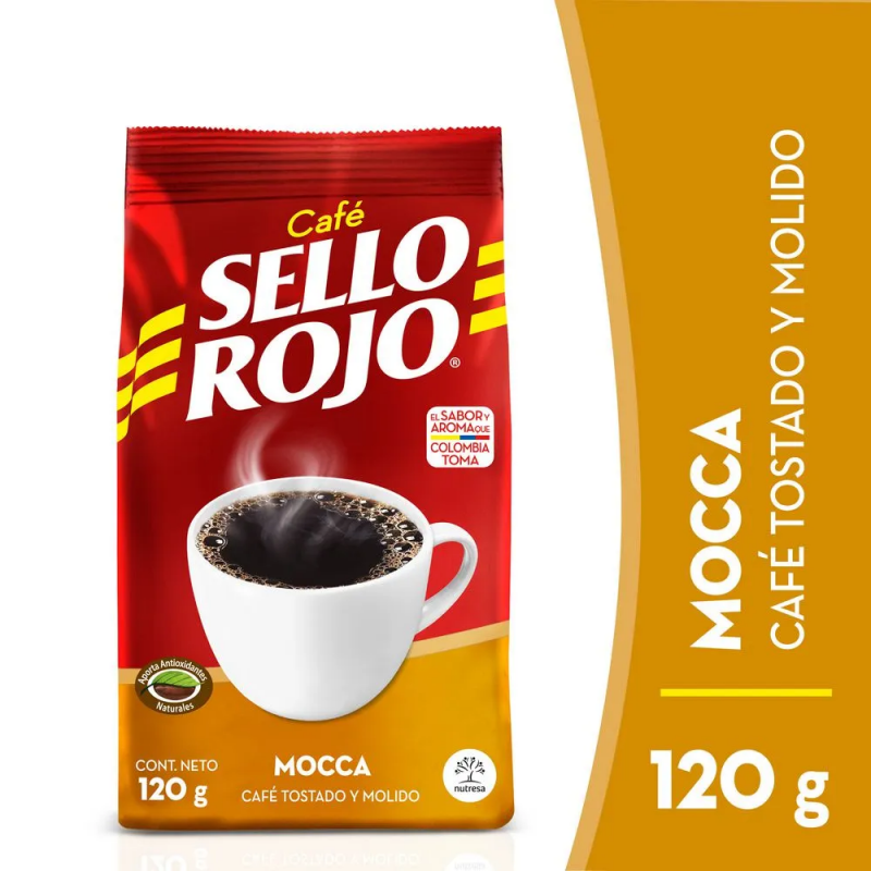 Cafe Mocca Cojin Sello Rojox120g